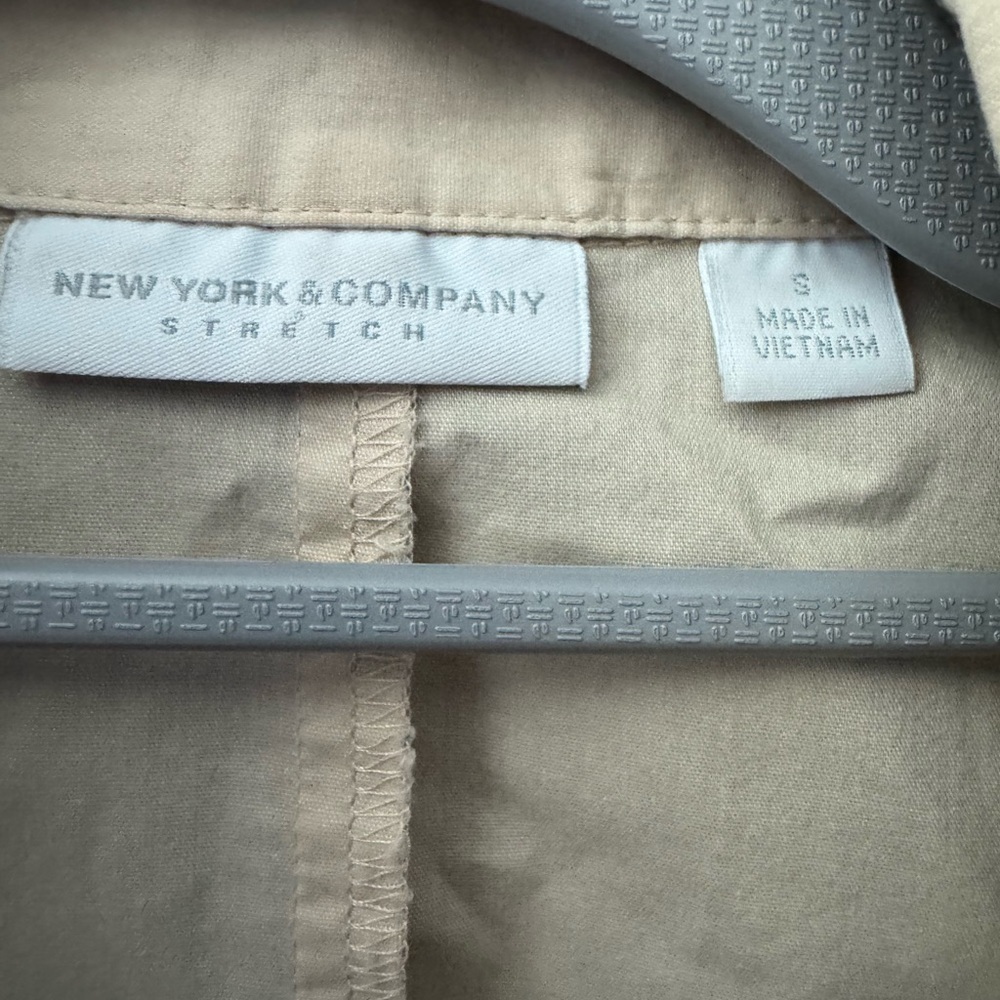 New York & Company Light Tan Shirt - Picture 3 of 3